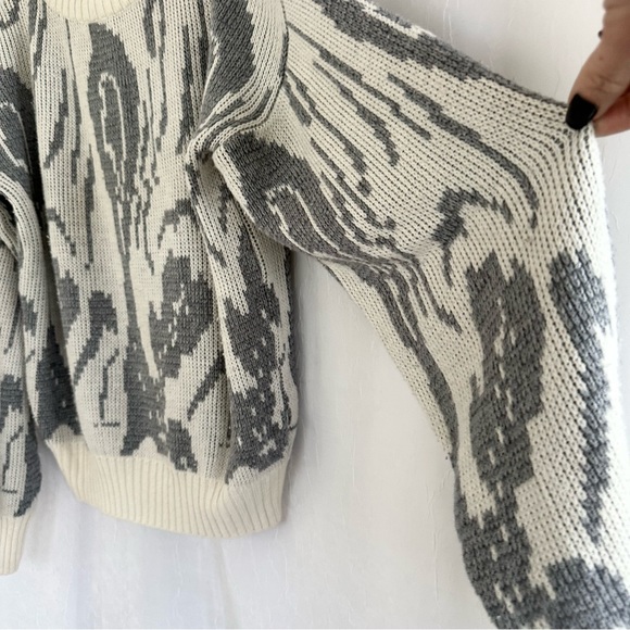 Sostanza Fashion Police Vintage Retro Puffy Arm Sweater Small - Picture 3 of 15